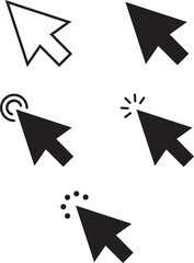 Mouse Cursor Icons Set - Click, Pointer, Arrow, UI Navigation