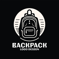 Fototapeta premium Backpack Vector Logo Design