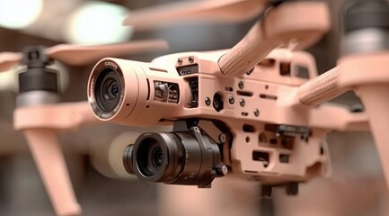 Innovative Unmanned Aerial Vehicle with High-Resolution Camera System for Advanced Surveillance and Remote Imaging