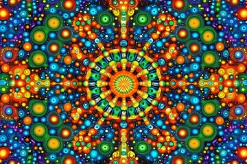 Vibrant Mandala Pattern.
