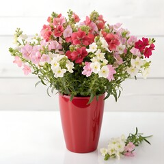 Fototapeta premium pink flowers in a pot