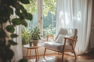 Cozy corner with sunlight streaming through (1)