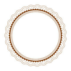 Decorative frame in patterned style.