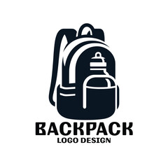 Obraz premium Backpack Vector Logo Design