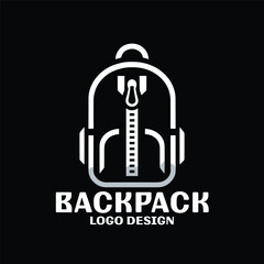 Backpack Vector Logo Design