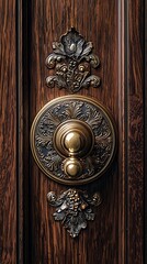 Artistic handcrafted door knob high resolution picture