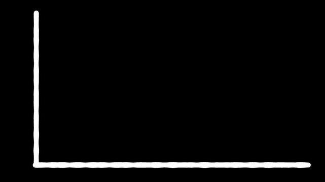 animated column bar chart loading bar cartoon pencil scribble hand drawn sketch style motion graphic overlay