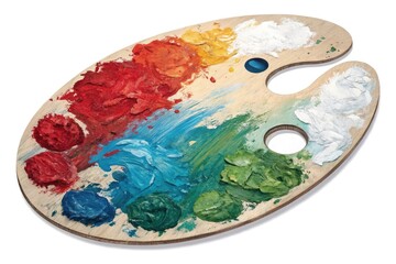 Vibrant Color Palette Ready for an Artistic Creation Session Generative AI