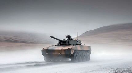 Armored Vehicle for Snowy Highland Patrol.