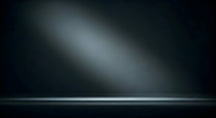 Naklejka premium A moody noir-style empty space with dramatic high-contrast shadows for a cinematic look, Ai Generated