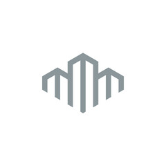 structure logo design with geometry