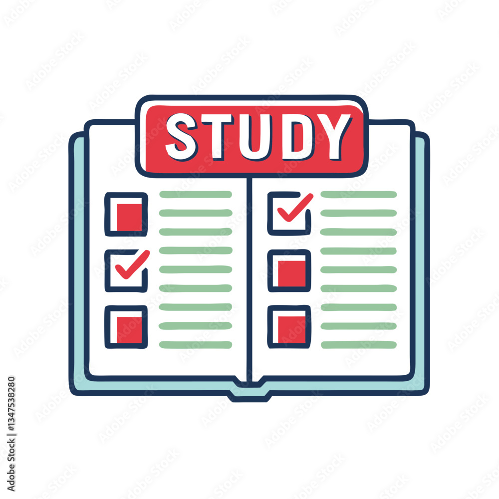 Poster study guide checklist for online learning resources