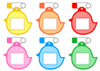 ネームプレート■ひよこの形のネームプレートセット