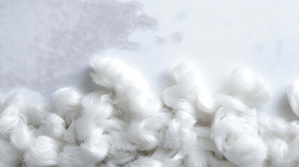 Abstract Fluffy Cotton Balls Design