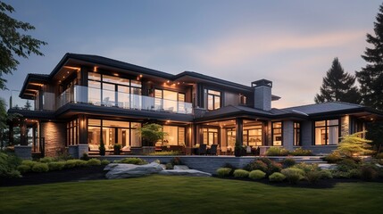 A photo of a home with energy-efficient windows