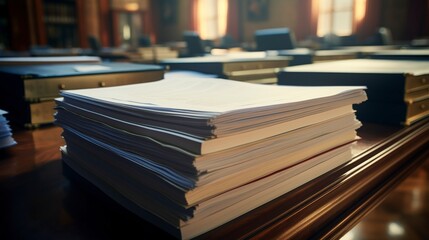 A photo of a legal case file with organized legal document