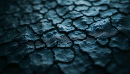 Weathered shark skin with minuscule, intricately arranged denticles in dark gray to black hues.