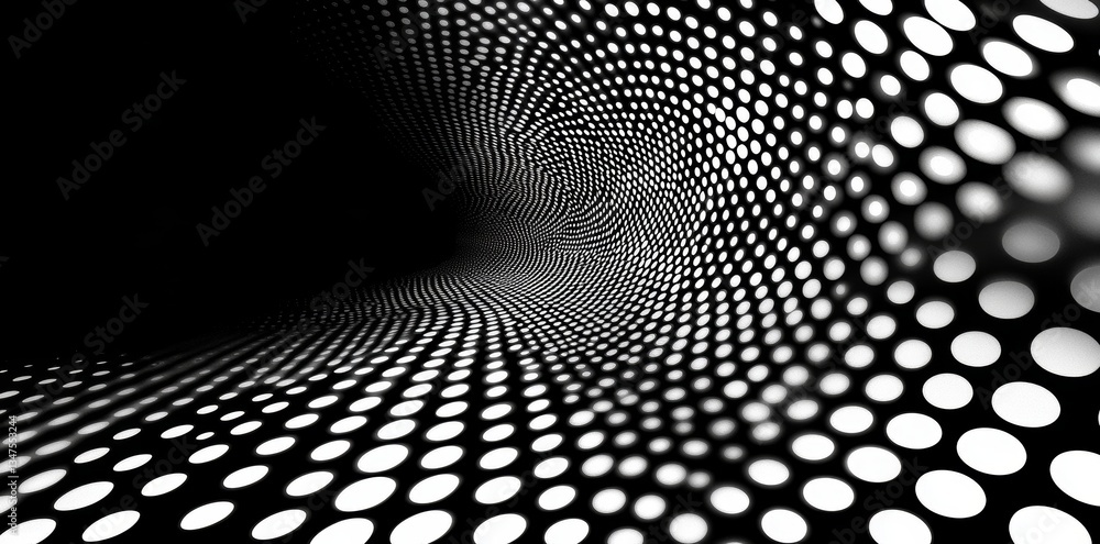 Aufkleber the background features a gradient texture with a dot white black pattern, showcasing an abstract po
