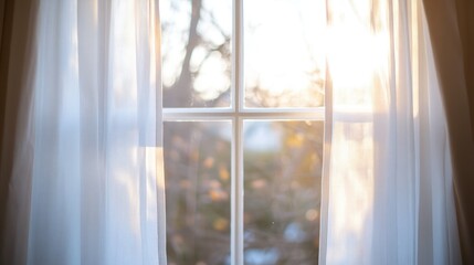 Sunlight Through Sheer Curtains