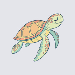Turtle vector art Illustration file