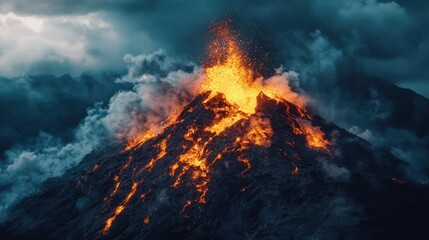 Eruption of a Volcano