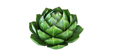 Green Artichoke. Fresh Vegetable Symbolizing Healthy Eating And Nutrition Isolated On Transparent Background