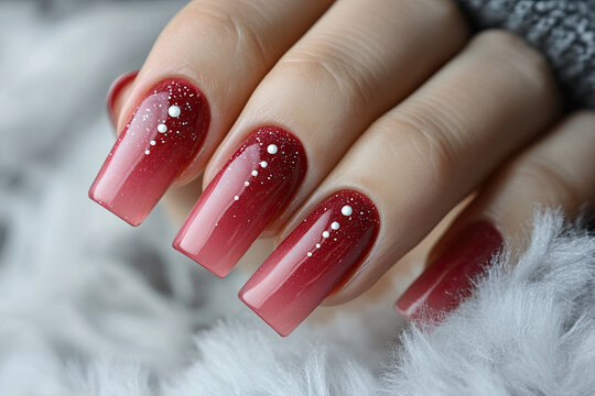 Red Nail Art Design