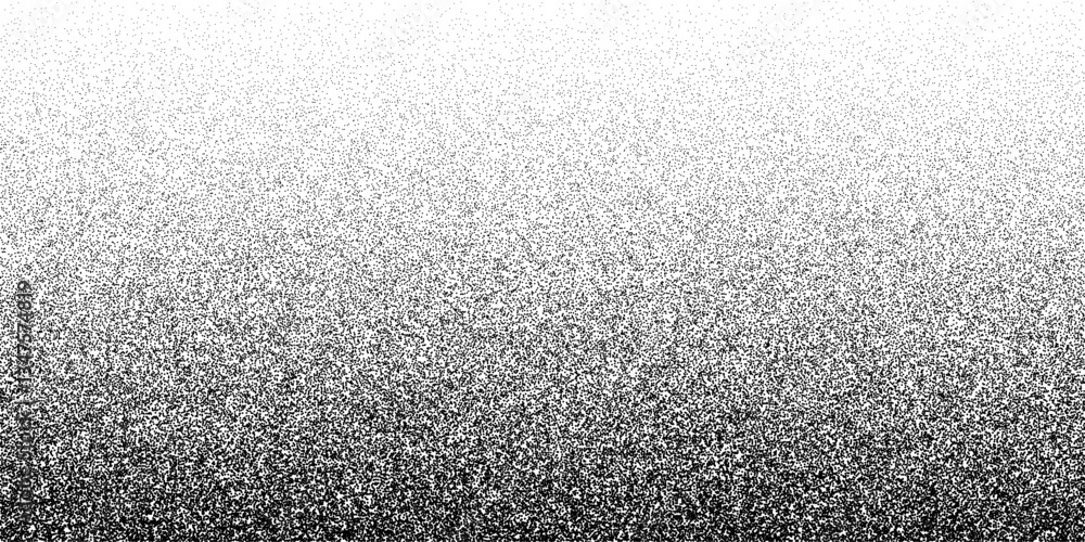 Poster noise texture. dotwork black stippled background. noise halftone texture. stipple dots. sand grain e