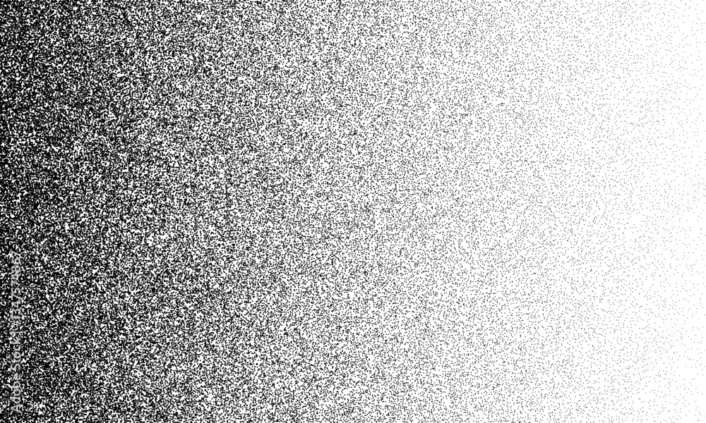Poster noise texture. dotwork black stippled background. noise halftone texture. stipple dots. sand grain e