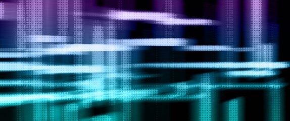 abstract green and purple background with motion blur and halftone texture