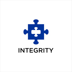 Obraz premium Integrity Puzzle Logo Design, Blue Plus Sign for Teamwork, Strategy, and Innovation, Modern Business, Healthcare, and Education Branding, Symbol of Trust, Quality, and Problem-Solving Solution