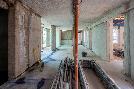 Interior transformation in progress