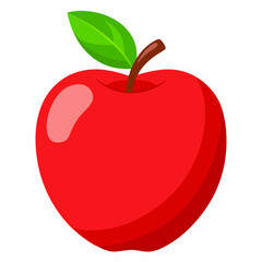 Apple icon isolated vector illustration, color drawing sign, symbol. apple fruit design