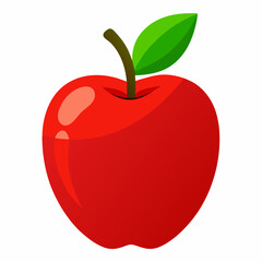 Apple icon isolated vector illustration, color drawing sign, symbol. apple fruit design