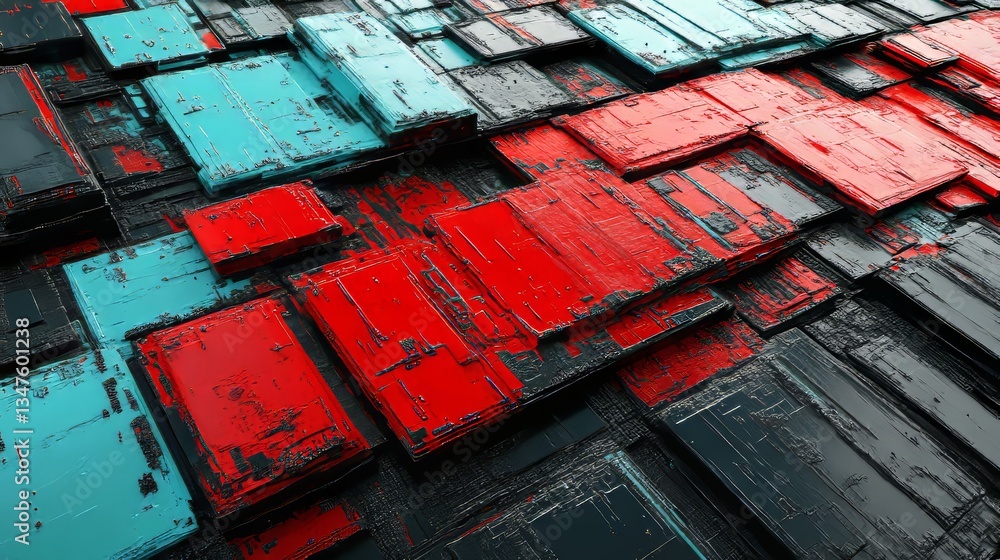 Poster a futuristic 3d rendering of the russian flag serves as a backdrop for a russian network concept and