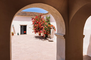 Traditional colonial architecture in Salta City, Argentina