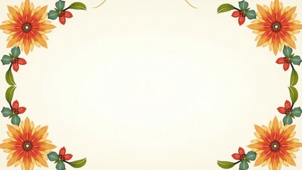 Abstract Islamic art with symmetrical cut-out elements and colorful contrast