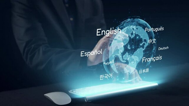 A businessman engages with advanced technology to enhance cost reduction strategies, featuring interactive data visualizations that highlight financial growth and analysis. Qubit