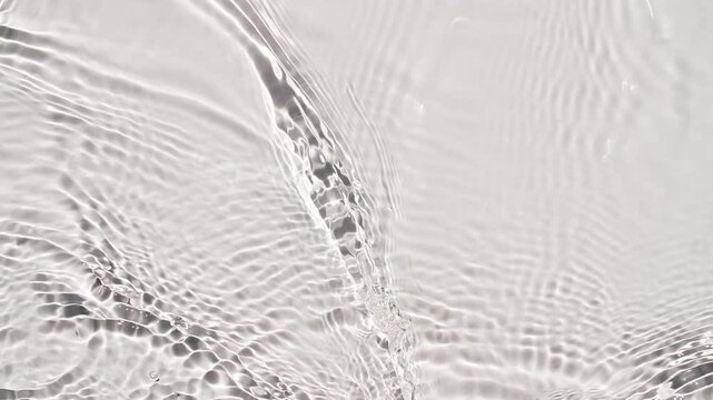 Water texture with waves. Organic shadow effect with wave refraction of light. Slow motion . High quality 4k footage