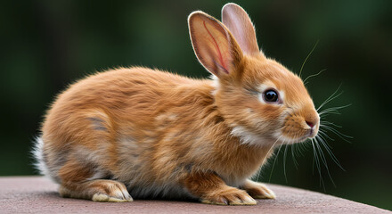 Obraz premium Wet ReddishBrown Rabbit