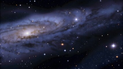 Deep space galaxy background featuring colorful ne