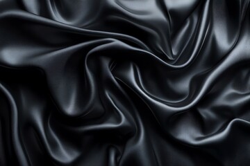 Obraz premium Dark Draped Silk Fabric Abstract Background