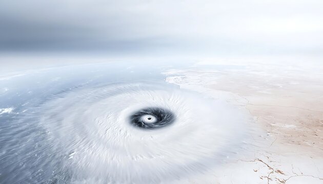 Arctic Cyclone Aerial View. - Powered by Adobe