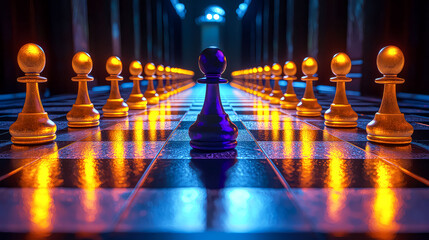 Illuminated Chessboard: A Strategic Game of Skill and Intellect