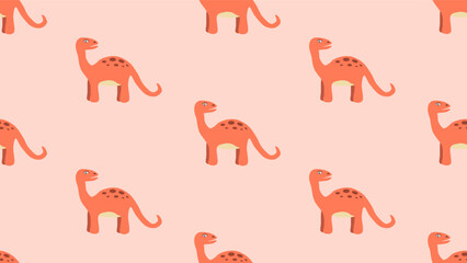 Dinosaurs seamless pattern background. Cute Dinosaurs illustration pattern. Cartoon Dinosaurs background. Perfect for fashion clothes, shirt, fabrics, textiles, wallpaper, decor, print, packaging.