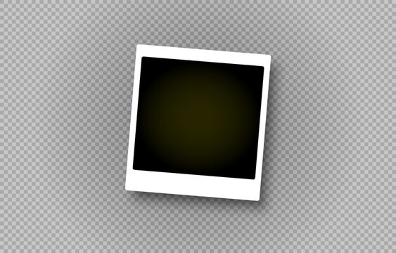 Retro Polaroid film with signature perforations and a subtle vintage effect. Designed in vector graphics, perfect for photo collages, design, and creative projects. Png background. PNG poloroid.