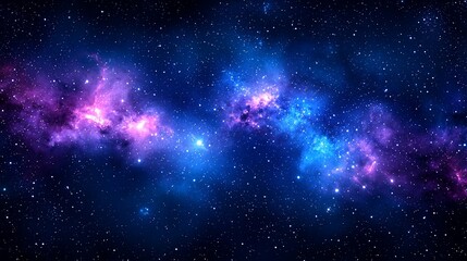 Naklejka premium Cosmic Nebula Space Background