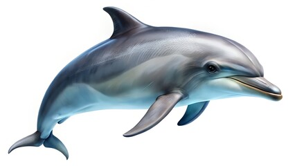 Fototapeta premium dolphin isolated on white background