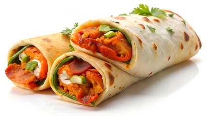 chicken and vegetable wrap