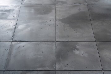 Innovative Grey Concrete Surface with a Modern Horizon Design